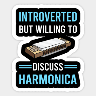 Introverted Harmonica Mouth Organ Sticker